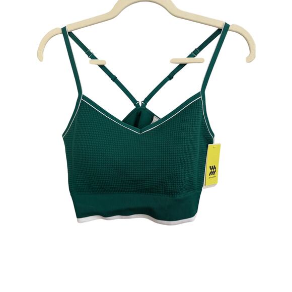 NWT! Target All in Motion Green longline sports bra - Picture 2 of 8